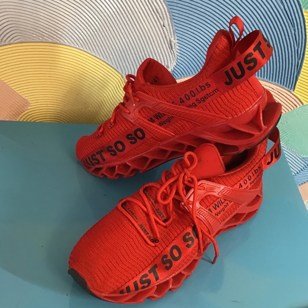 Red Kids Athletic Sneakers - JUST SO (Unbranded)